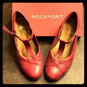 Rockport Leather Mary Janes Sz 8.5M